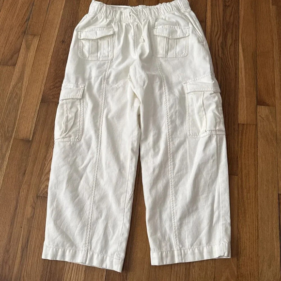 Wilfred Free GAIA Light Birch Crop Cargo Pants Denim Size 6 - Picture 2 of 7